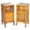 Burr Walnut Bedside Cupboards or Lamp Tables from Waring & Gillows, 1932, Set of 2 1