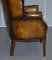 Vintage Chesterfield Porter's Wingback Armchair in Brown Leather 17