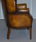 Vintage Chesterfield Porter's Wingback Armchair in Brown Leather, Image 17