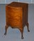 Mesita de noche o mesa auxiliar Art Déco de madera nudosa de nogal de Maurice Adams, Imagen 4