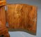 Mesita de noche o mesa auxiliar Art Déco de madera nudosa de nogal de Maurice Adams, Imagen 19