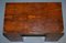 Vintage Distressed Burr Yew Wood Military Campaign Partner Desk 9