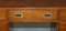 Vintage Distressed Burr Yew Wood Military Campaign Partner Desk, Image 5