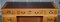 Vintage Burr Satinwood Kneehole Partner Desk with Oxblood Leather Top & Panelled Back, Image 4