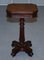 Antique William IV Flamed Hardwood Side Table with Single Drawer, 1830s, Image 14