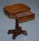 Antique William IV Flamed Hardwood Side Table with Single Drawer, 1830s 18