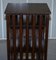 Edwardian Solid Oak Revolving Bookcase with Lift Up Desk Piece, 1900s 8