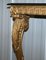 Antique French Hand Carved Giltwood & Marble Console Table, Paris, 1860s 4