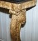 Antique French Hand Carved Giltwood & Marble Console Table, Paris, 1860s 16