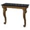 Antique French Hand Carved Giltwood & Marble Console Table, Paris, 1860s 1