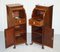 Antique Regency Flamed Hardwood & Gilt Bronze Drinks Cabinet Pedestals, Set of 2 11