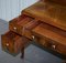 Vintage Burr Walnut Double Bank Wardrobe & Mirror, 1940s, Image 20