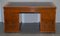 Burr Walnut Partner Desk with Computer Compartment, Image 13