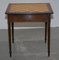 Vintage Inlaid Walnut & Hardwood Game Table with Chessboard & Drawer, Image 14
