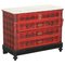 Victorian Chest of Drawers with Scottish Tartan Wrap & Marble Top 1