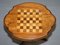 Victorian Inlaid Walnut & Hardwood Chess Table with Ornate Legs, 1880s 5