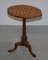 Victorian Inlaid Walnut & Hardwood Chess Table with Ornate Legs, 1880s, Image 4