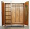 Burr Walnut Triple Bank Wardrobe with Mirror from Waring & Gillows, 1932 15