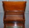 Antique Regency Hardwood & Leather Library Steps with Internal Storage & Drawers, 1810s 16