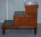 Antique Regency Hardwood & Leather Library Steps with Internal Storage & Drawers, 1810s 13