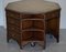 Antique English Octagonal Partner Desk with Bookcases from Harrods, Image 8