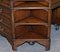Antique English Octagonal Partner Desk with Bookcases from Harrods 10