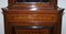 Antique Dutch Sheraton Astral Glazed & Inlaid Corner Bookcase, Image 7