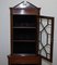 Antique Dutch Sheraton Astral Glazed & Inlaid Corner Bookcase 15