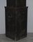 Antique Dutch Sheraton Astral Glazed & Inlaid Corner Bookcase, Image 12