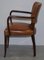 Fauteuil Bridge en Cuir Marron et Bois Dur de George Smith 17