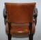 Brown Leather & Hardwood Bridge Armchair from George Smith 16