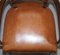 Brown Leather & Hardwood Bridge Armchair from George Smith 6