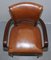 Brown Leather & Hardwood Bridge Armchair from George Smith 5