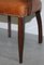 Fauteuil Bridge en Cuir Marron et Bois Dur de George Smith 11