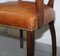 Brown Leather & Hardwood Bridge Armchair from George Smith, Image 12