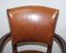 Brown Leather & Hardwood Bridge Armchair from George Smith, Image 4
