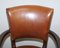 Fauteuil Bridge en Cuir Marron et Bois Dur de George Smith 4