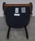 Brown Leather & Hardwood Bridge Armchair from George Smith 19