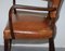 Brown Leather & Hardwood Bridge Armchair from George Smith, Image 18