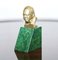 Busto de Winston Churchill en miniatura de oro de 18 quilates de Oscar Nemon para Asprey & Co, 1967, Imagen 3