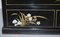Vintage Chinese Chinoiserie TV Media Stand in Black Lacquered Paint with Bird & Flowers 13
