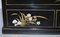 Vintage Chinese Chinoiserie TV Media Stand in Black Lacquered Paint with Bird & Flowers, Image 13