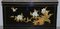 Vintage Chinese Chinoiserie TV Media Stand in Black Lacquered Paint with Bird & Flowers 10