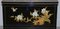 Vintage Chinese Chinoiserie TV Media Stand in Black Lacquered Paint with Bird & Flowers, Image 10