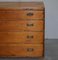 Victorian Pine Military Campaign Chest of Drawers with Original Brass Fitting 7