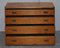 Victorian Pine Military Campaign Chest of Drawers with Original Brass Fitting 13