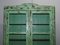 Viktorianisches Handbemaltes Grünes Kommode Bücherregal oder Küchenschrank 8