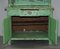 Viktorianisches Handbemaltes Grünes Kommode Bücherregal oder Küchenschrank 18