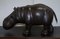 Large Omersa Brown Leather Hippo Stool or Footstool from Omersa, 1930s 12
