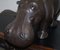 Large Omersa Brown Leather Hippo Stool or Footstool from Omersa, 1930s, Image 19